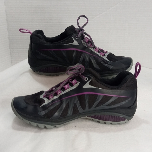 MERRELL Siren Edge 3 Women Size 6.5, Hiking Shoes, Black - Purple - Picture 2 of 12